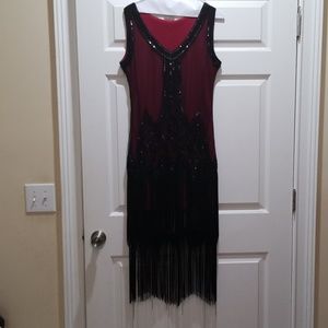 1920's Fringed Flapper Dress, worn 1 time